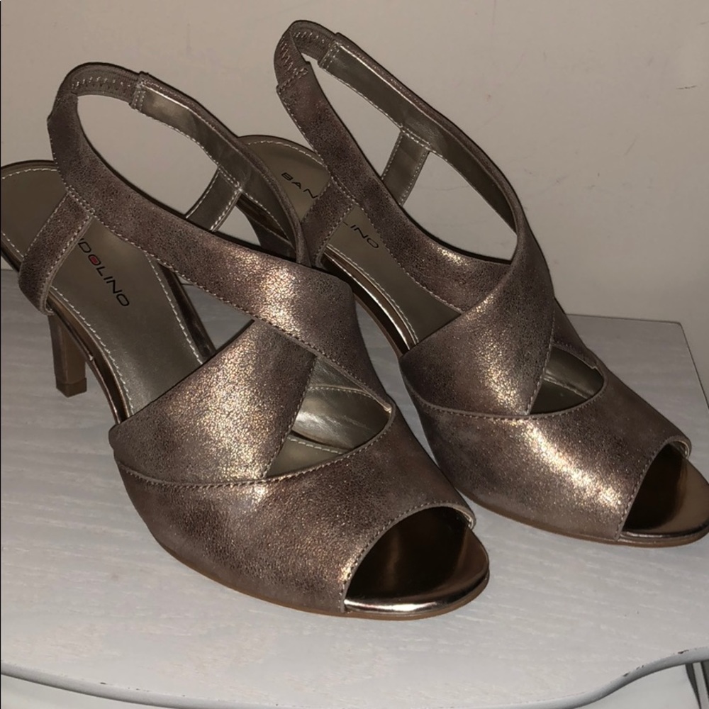 Metallic heels